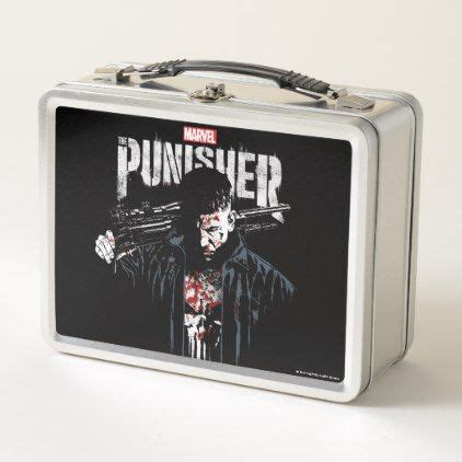 puniaher metal lunch box|PUNISHER MOVIE LUNCHBOX W/METAL DRINK CONTAINER .